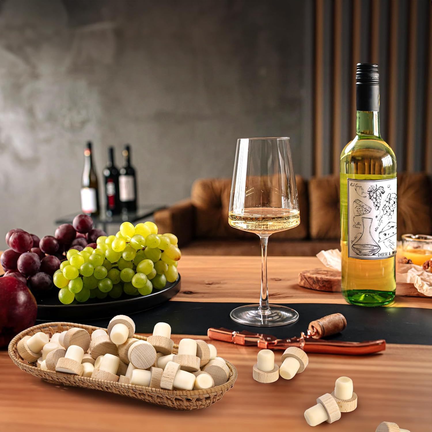 Tapón de botella de vino en forma de T, tapón universal de polímero para vino tinto, licor, vino de frutas, tapón sellador, tapón de vino, para botellas transfronterizas