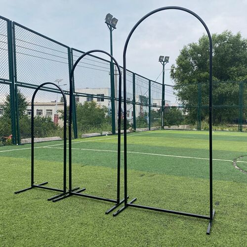 Wedding Arch Black Iron Curved Arch Gate, Iron Wedding Arch, Mountain and River Arch Decoration, Wedding Stage Decor