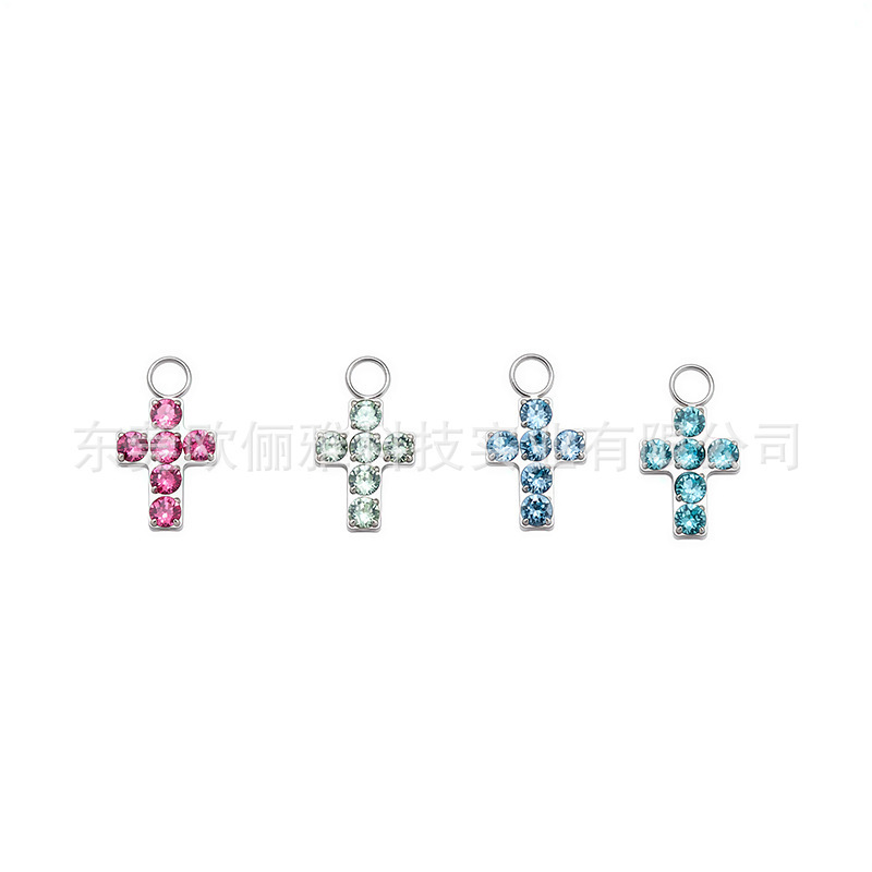 F136 Titanium Alloy Cross Pendant DIY Earrings Necklace Jewelry Austrian Crystal Swarovski Rhinestones Multicolor F136 Titanium Alloy Cross Pendant DIY Earrings Necklace Jewelry Austrian Crystal Swarovski Rhinestones Multicolor