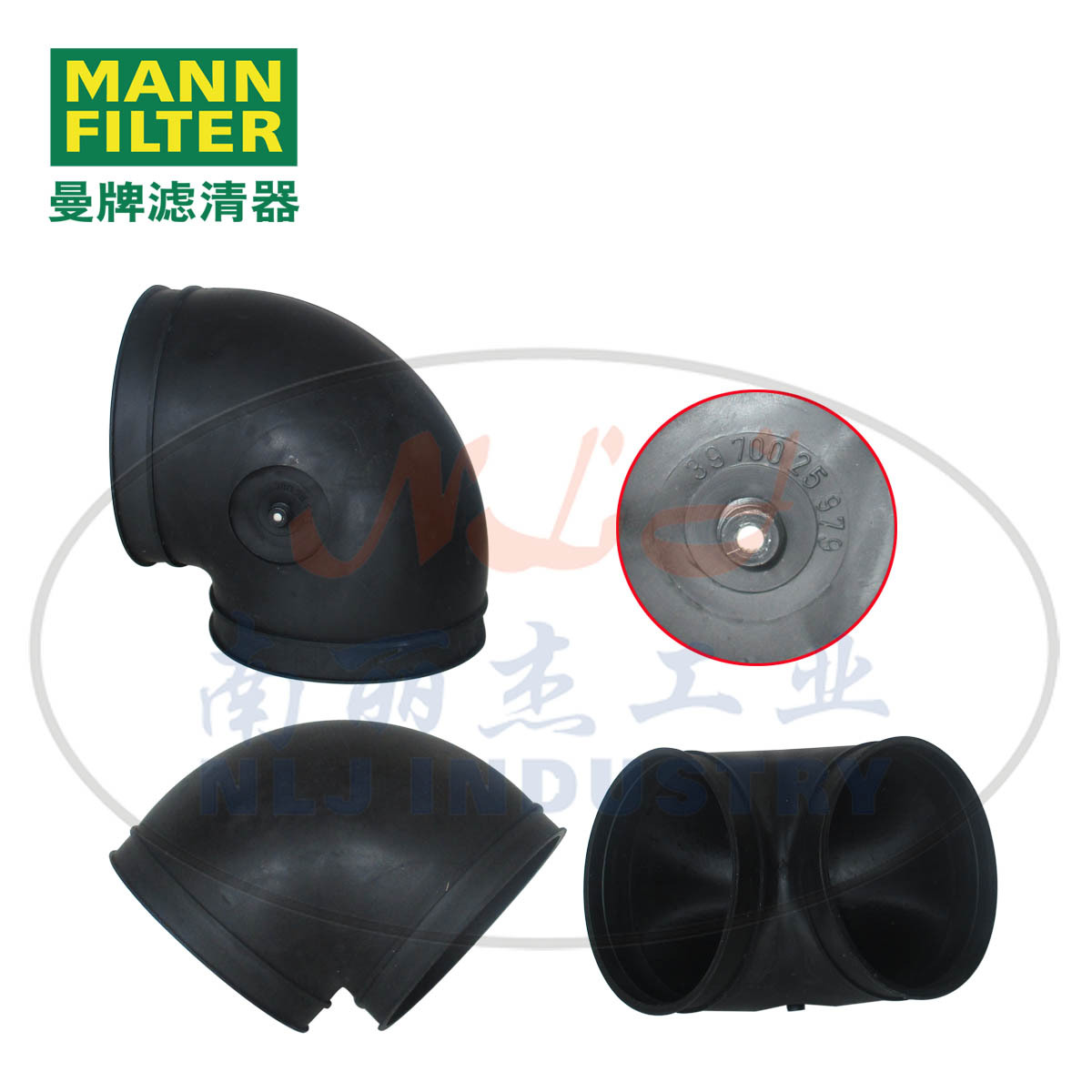 3970025979曼牌滤清器90度风管弯头MANN-FILTER