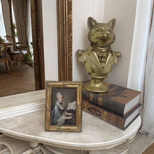 Jianyi Wholesale European and American Cross-border Resin Picture Frames Retro Oil Cloth Flower Heart Picture Frames Stage Hanging Wall Scene Decorations 