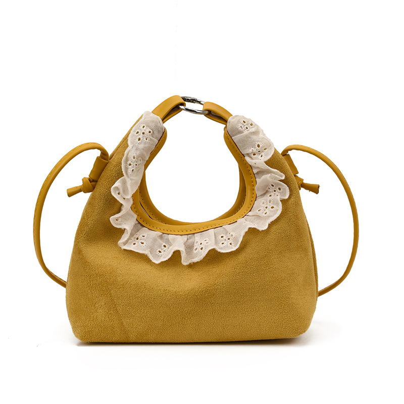 Nueva bolsa coreana para niños, lindos bolsos de encaje para bebés, bolsos de peluche, mini bolsos de hombro para hombres y mujeres.