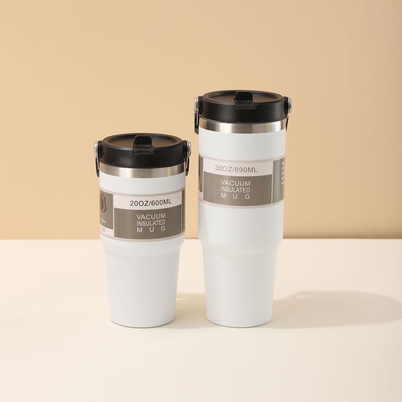クロスボーダー 20oz30oz ハンドルカーカップ 304 ステンレス鋼二重層真空断熱カップ大容量ポータブルカップ|undefined
