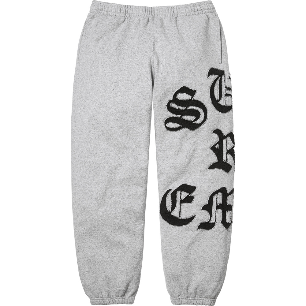 Calça de moletom cinza com detalhe vazado A330. / S