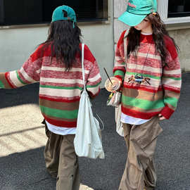 女童毛衣秋冬2025新款儿童洋气时髦针织上衣中大童套头冬季高级感