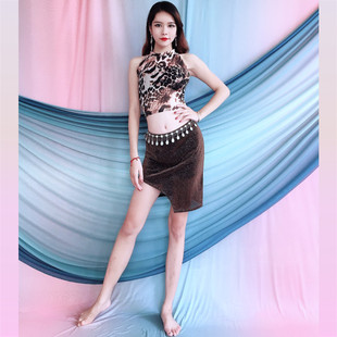 Baiya Qianhui Belly Dance 2025 New Short Skirt Suit Sleeveless Fairy Beginner Slimming Oriental Dance Practice Clothes