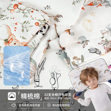 135g全棉汗布印花面料针织单面印花布婴幼儿春夏薄款短袖睡衣布料