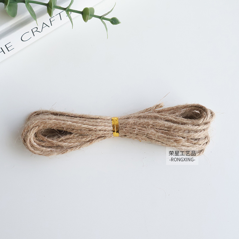 Cuerda de cáñamo Cuerda de cáñamo de bricolaje Cuerda hecha a mano de alta calidad Cuerda de cáñamo de grosor natural Adornos artesanales Cuerda de encuadernación colgante al por mayor image 19