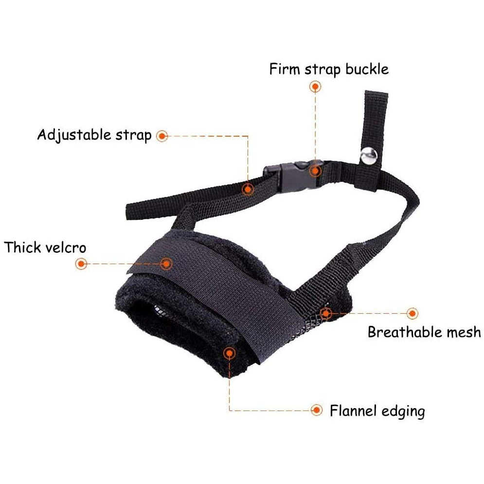 Товары для домашних животных Собачий рот Рукав Регулируемый собачий рот Рукав Мягкий дышащий собачий рот Защитный рукав