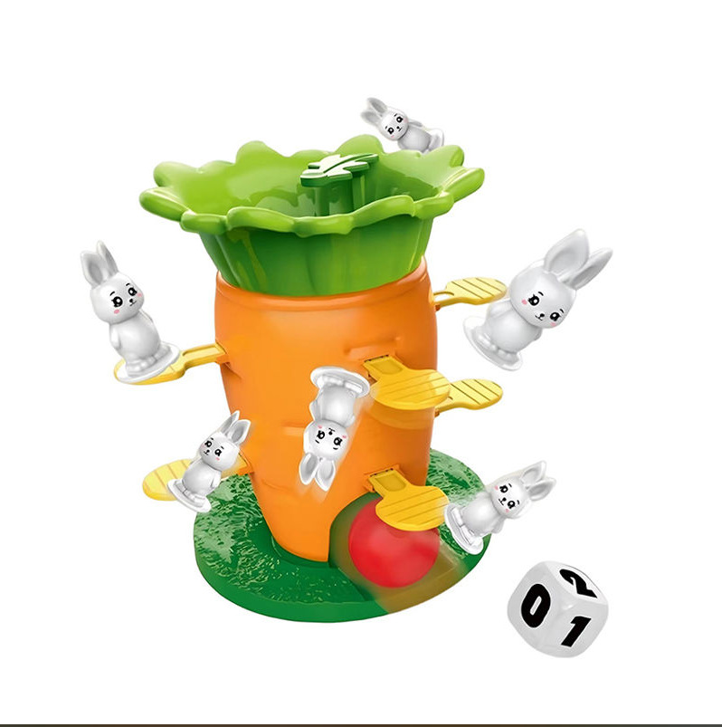 Juegos de mesa multijugador transfronterizos Mahjong interactivo padre-hijo juguetes infantiles jardín de infantes rabanos torre de equilibrio juguetes