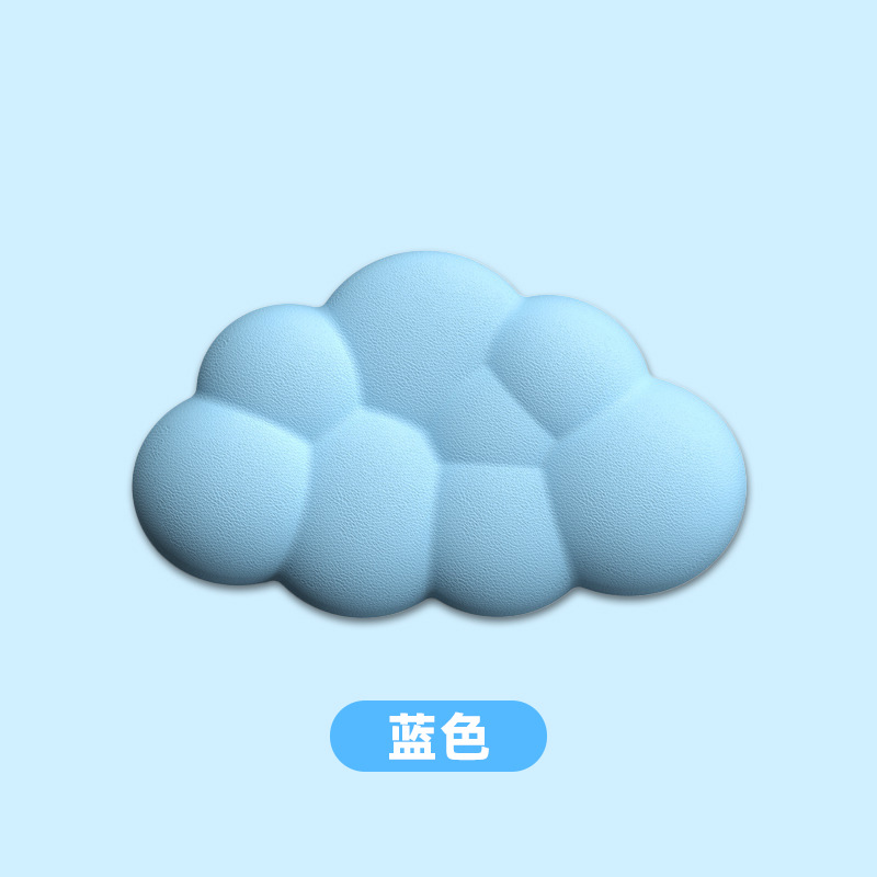 Nuevo producto transfronterizo, teclado de nube, reposamanos, reposamanos, cuero, escritorio antideslizante, soporte de muñeca para mecanografía de oficina, reposamanos para teclado