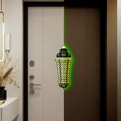 跨境阿拉伯月亮節裝飾發光牆貼創意家居臥室客廳貼畫Pvc夜光貼紙