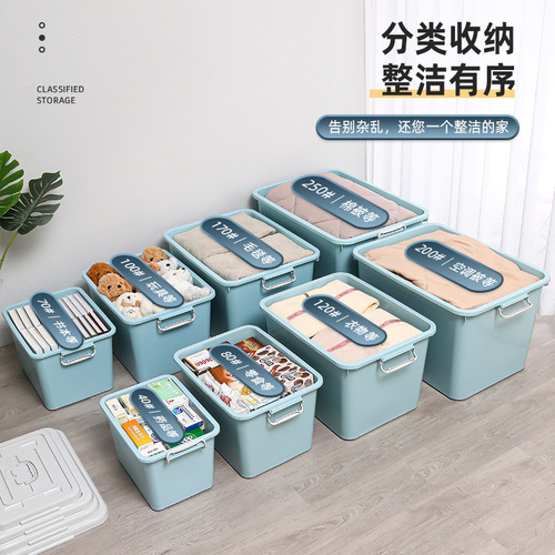 Younai plastic storage box with pulleys car storage box with lid storage box toys thick quilt large storage box