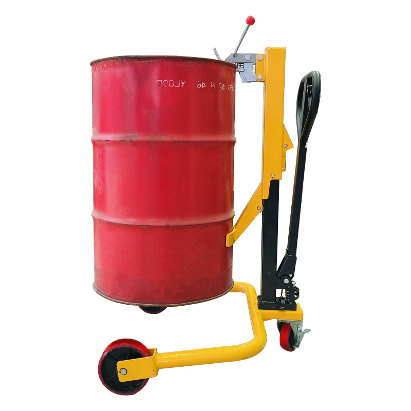 Youcheng Manual Hidráulico Barril Carro Carro Barril Barril de hierro Barril de plástico Barril de acero Elevación de transporte Forklift