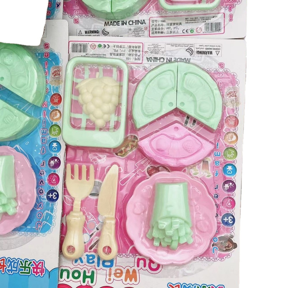 Los niños y las niñas juegan a los juguetes de la casa de juego de cocina juguetes de corte de pastel puesto de jardín de infantes 2 yuanes grandes almacenes al por mayor