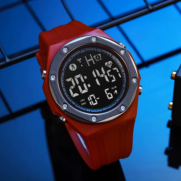 Electronic Watch, Step Counting Calorie Watch, Men's Fashionable Electronic Watch, Multi-Functional Youth Sports Watch