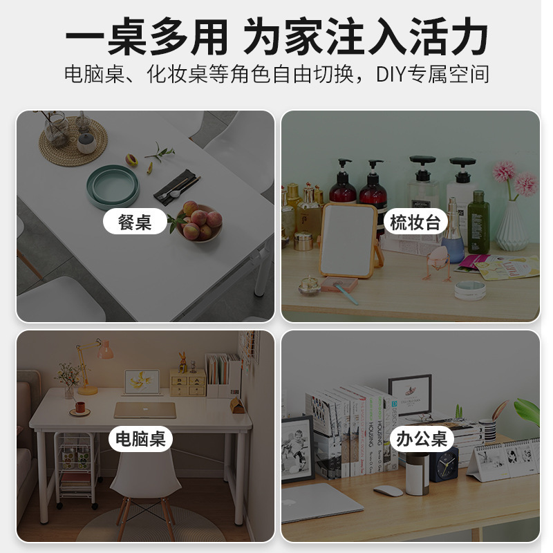 Escritorio de dormitorio para niñas, escritorio de maquillaje para estudiantes, escritorio de estudio simple y moderno
