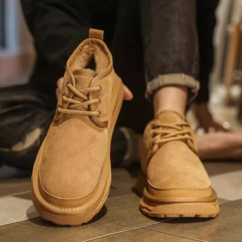 Зимний большой размер бархатный утолщение 45 Северо-восточный хлопок обувь 46 Мартин сапоги 47 Мужские 48 снегоступы 49