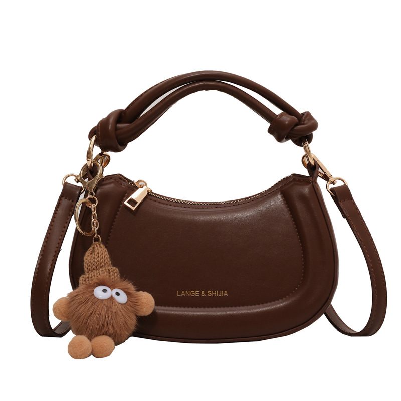 Bolso simple estilo explosivo de comercio exterior para mujer 2025 nuevo bolso de hombro casual salvaje textura bolso de mensajero de alta gama de moda