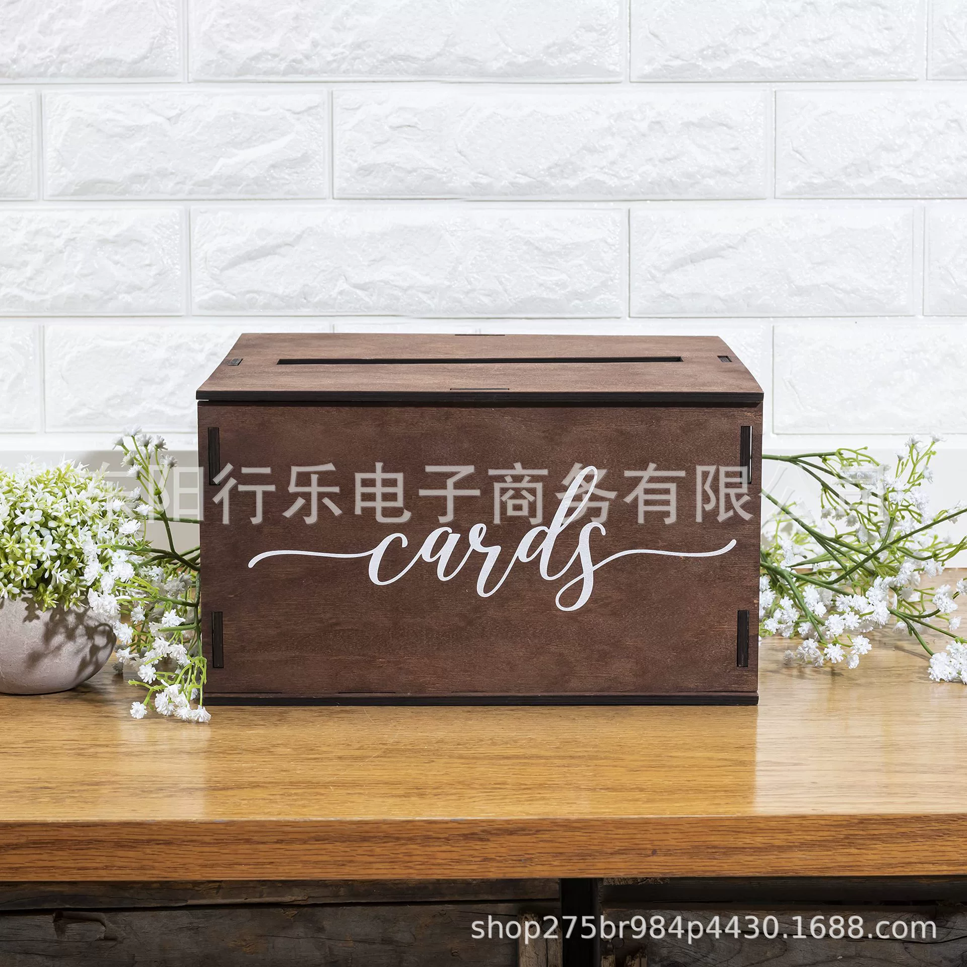 Новый продукт, деревянная коробка для свадебных открыток, деревянная коробка для свадебных открыток, ретро декоративная коробка для свадебных открыток, деревянная коробка