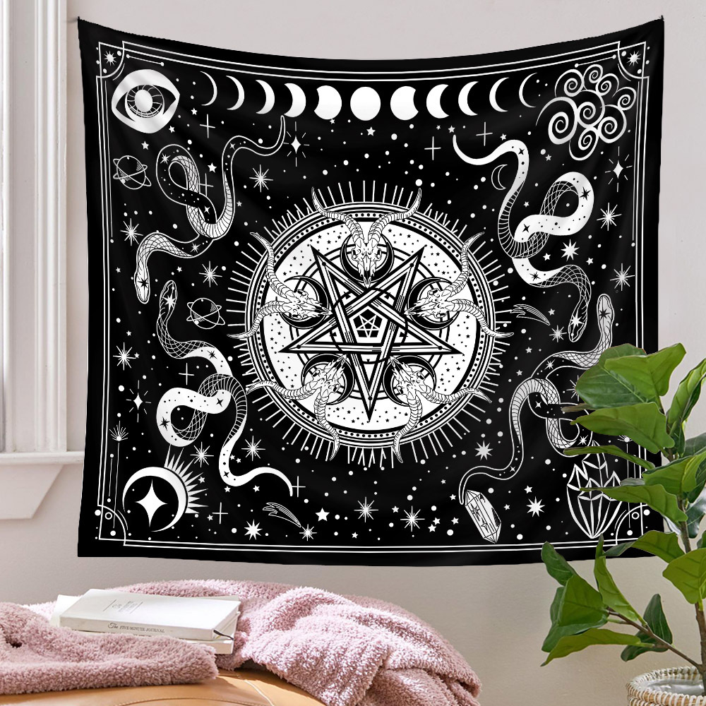 Bohemian Snake Moon Lines Tapestry Background Wall Decoration Wholesale Nihaojewelry display picture 5
