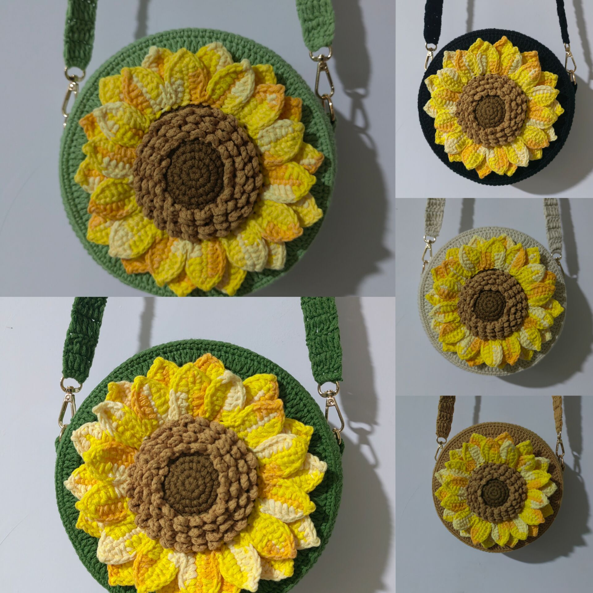 Estilo elegante Sheffield línea gancho tejido gran bolso de fresa bolso de teléfono móvil regalo de vacaciones de la familia hecha a mano