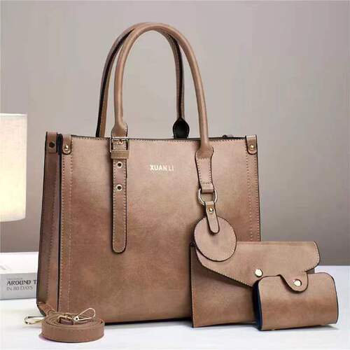 Bags for women  autumn and winter new European and American retro single shoulder crossbody bag high-end casual three-piece set mother-in-law handbag