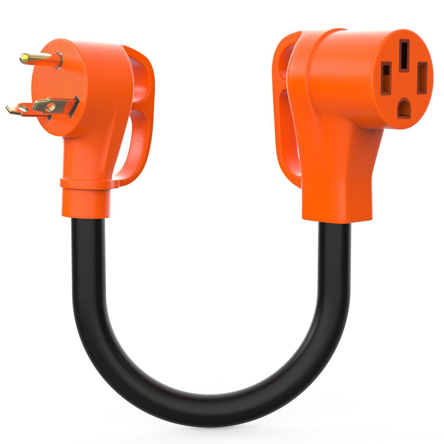 30 A至 50 A RV 插头适配器30A 公头至 50A 母头电源线带手把