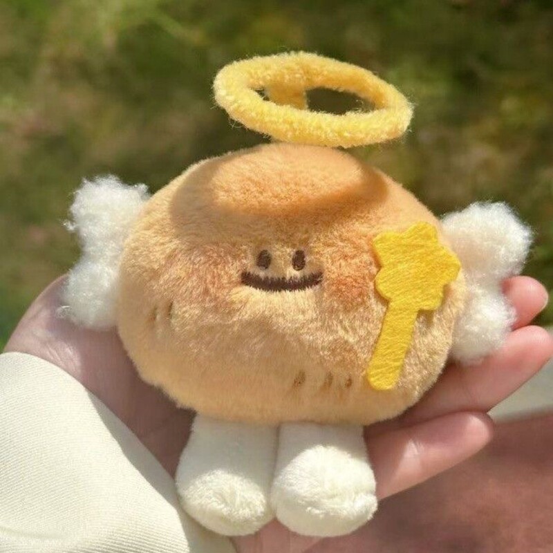 かわいい天使ポテトぬいぐるみ高顔人形クリエイティブバックパックペンダントキーホルダーペンダントインギフト|undefined