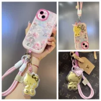 Брелок для ключей из чистого золота 999 hellokitty с котом, милый мультяшный золотой кулон для сумки, автомобильный кулон, подарок подруге