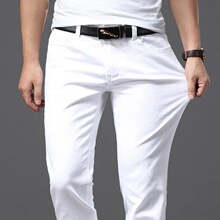 O 97017 White Loose Stretch Jeans ��ɫ����ţ��ѝ