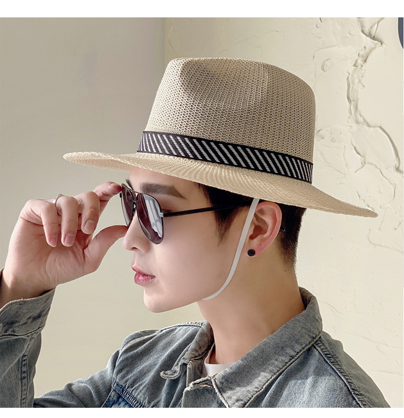 2024 Classic Men's and Women's Straw Hat Outdoor Mountaineering Hat Spring/summer Sunshade and UV Protection Hat Big Eaves Fishing Casual Cool Hat_voghion.com
