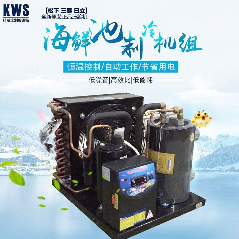 Refrigerador de piscinas de pescado de mar acuario termostato acuicultura doméstico refrigerador de agua de acuario refrigerador industrial comercial