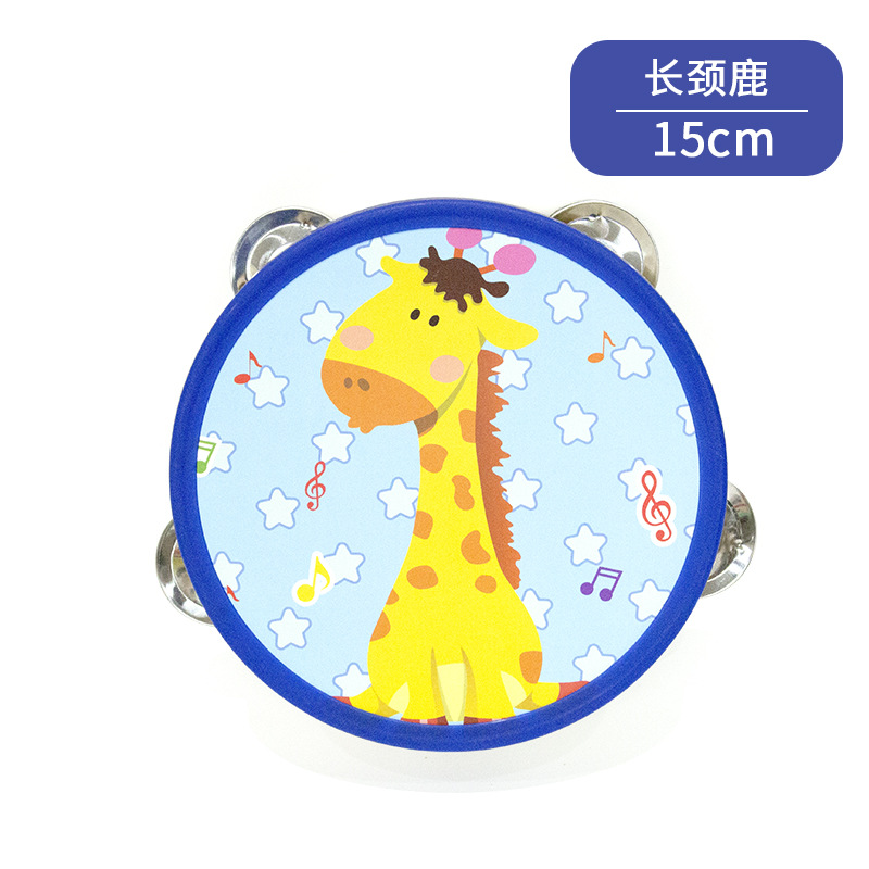 Pandereta de madera Orff Instrumentos musicales Kindergarten Educación temprana Música y accesorios de baile Tambores de mano Tambores de palmaditas al por mayor