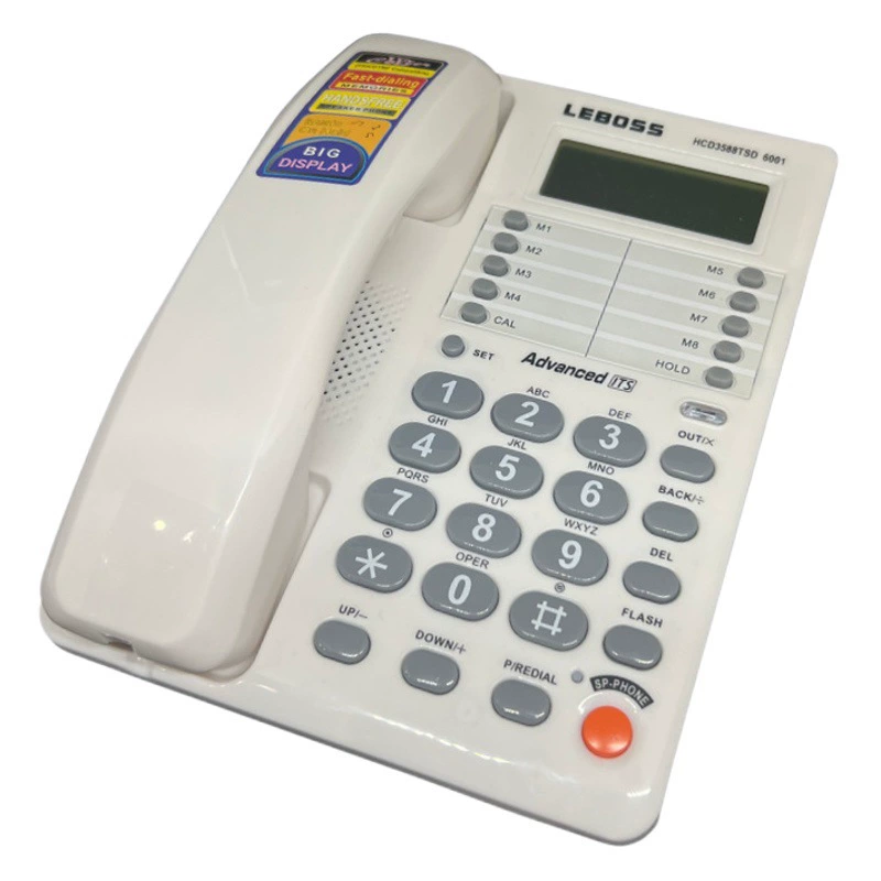 LEBOSS офисный телефон 6001 Идентификатор вызывающего абонента бизнес стационарный Отель домашний завод прямой английский трансграничный