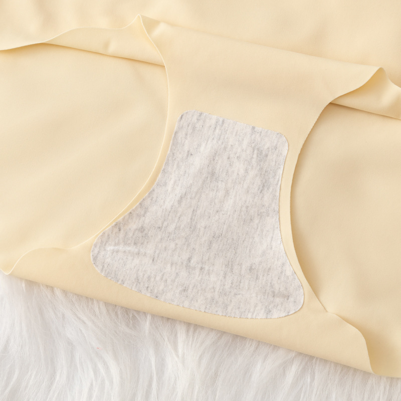 Pantalones interiores europeas y americanas transfronterizas de color sólido delgadas transpirables de yoga rápido seco ondulado sin marcas entrepierna de algodón femenino