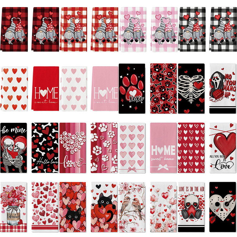 Amazon's Best-Selling Valentine's Day Love-Themed Towel, Waffle-Style Absorbent Hand Towel, Car Print Kitchen Dish Towel Amazon's Best-Selling Valentine's Day Love-Themed Towel, Waffle-Style Absorbent Hand Towel, Car Print Kitchen Dish Towel