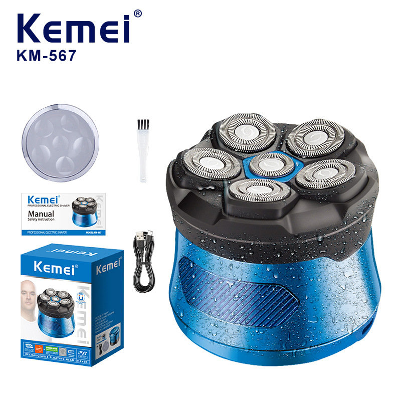 Kemei Kemei afeitador eléctrico KM - 567 afeitador de lavado de cuerpo completo afeitador eléctrico ultra limpio afeitador de hombre