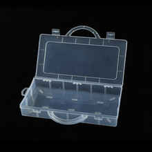 手提13透明收纳盒格PP塑料大号空盒小饰品整理创意首饰桌面整理盒