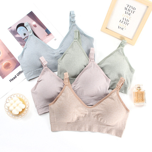 Wire-Free Women's Nursing Bra, Thin Padded Design to Prevent Sagging, Large Cup Size with Front Closure for Pregnant & Breastfeeding Moms