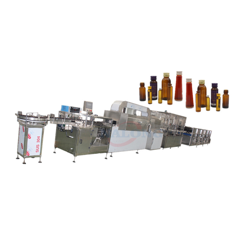 12头自动口服液灌装机西林瓶液体酵素灌装设备三合一糖浆精华灌装