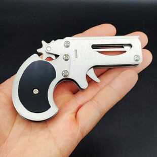 Yingtu brand all-steel mechanical snail foldable 6-round rubber band Gun children's toy Soft Bullet Gun