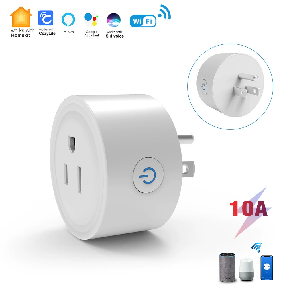 Умная розетка HomeKit 10A стандарта США, дистанционное управление, голосовое управление Siri