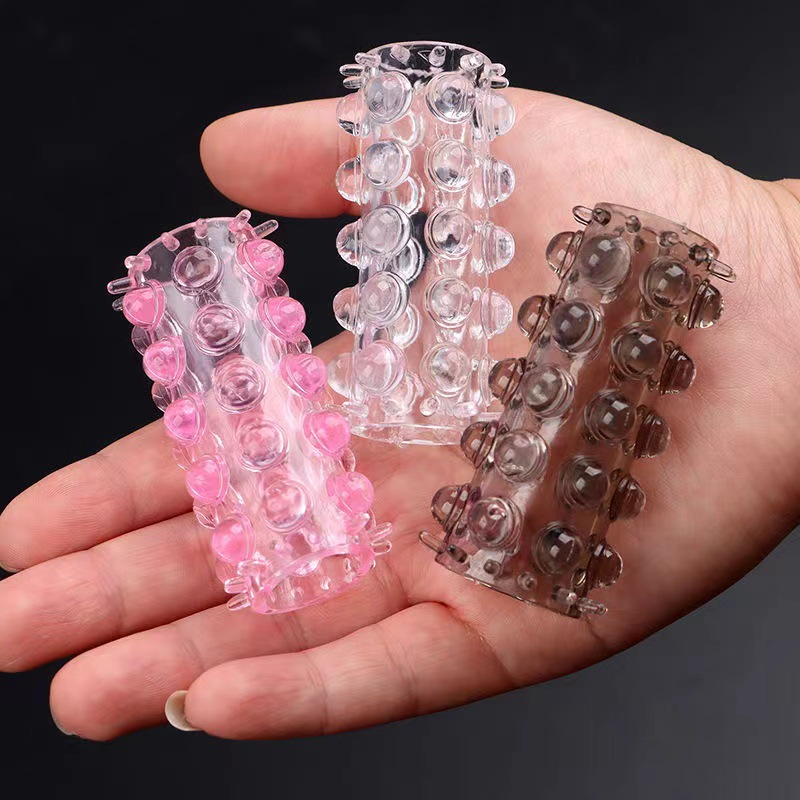 Bead Ring Set for Men, TPE Locking Rings, Black Adult Couples Toy — detail image 4