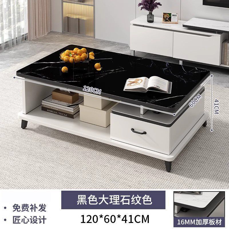 [기본모델] 120cm 검정색 대리석 패턴 두꺼운 판