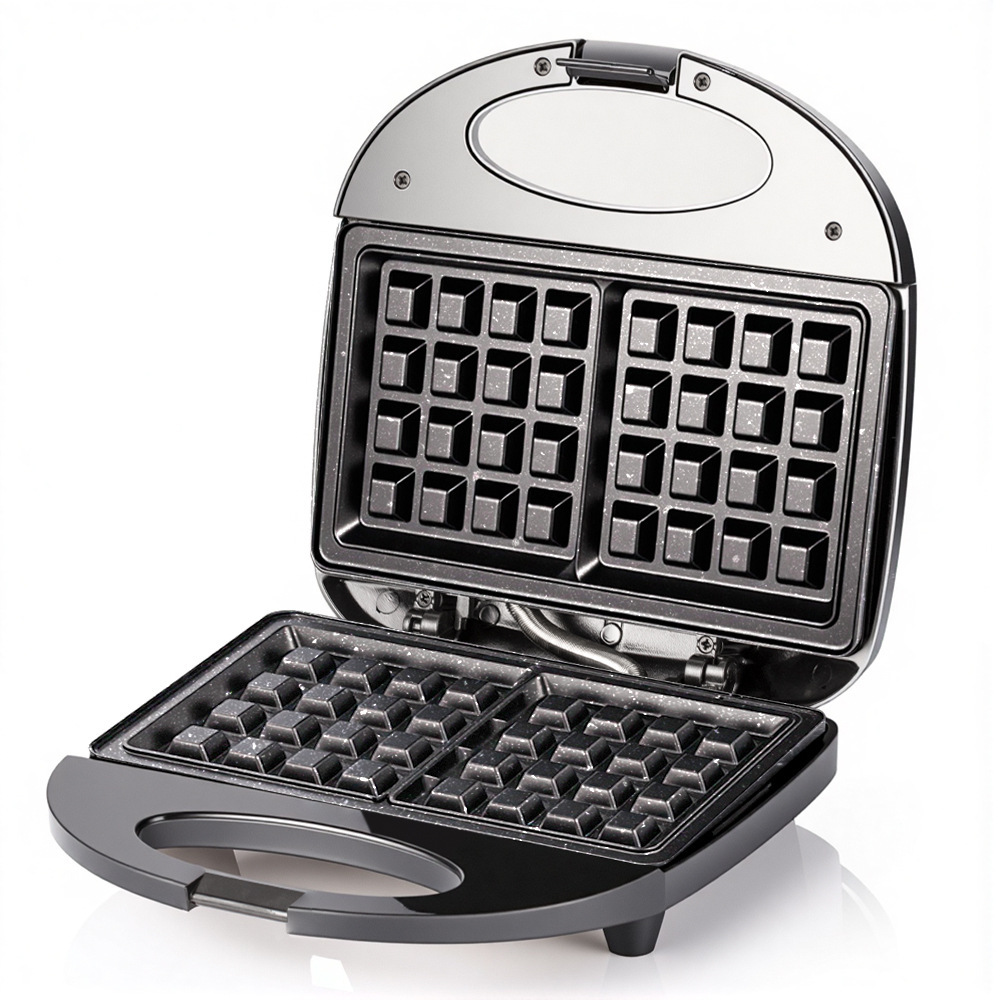 RAF europeo, hogar transfronterizo, fácil de limpiar, máquina de desayuno de doble cara, máquina de gofres, máquina de pasteles de calentamiento multifuncional