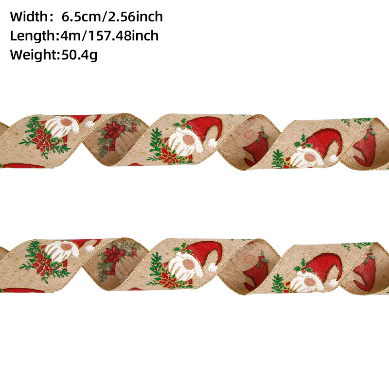 6.5cmクリスマスリボン飾りクリスマス装飾品ギフトボックス|undefined