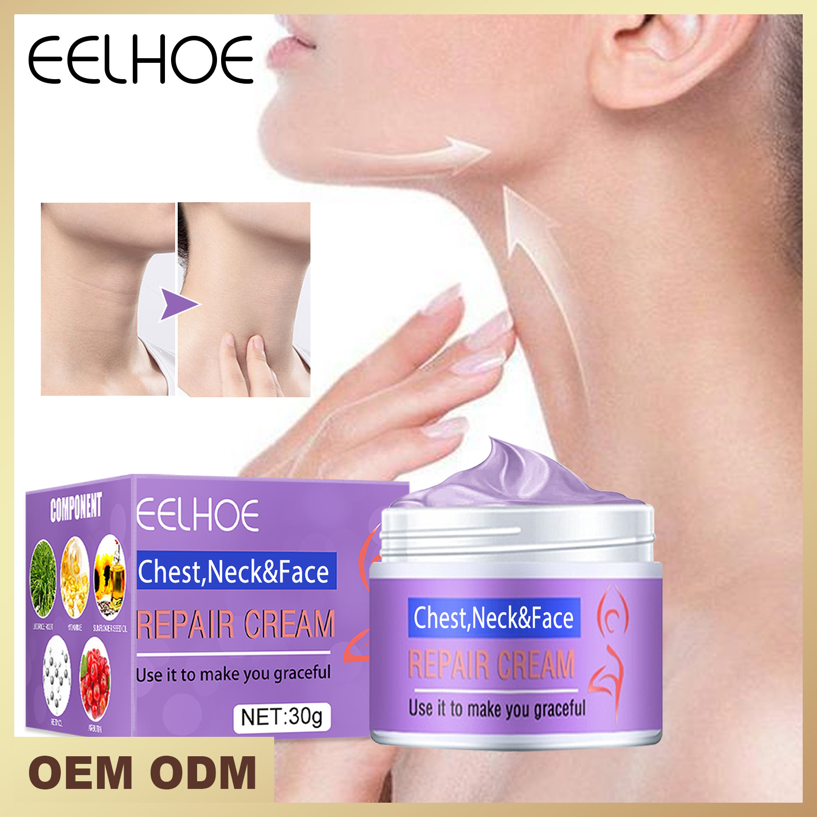 beauty Beautiful neck cream lightens neck lines, shapes swan neck, moisturizes, tightens, brightens, and skincare prod          ,_voghion.com