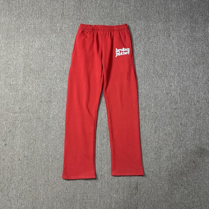 Planeta roto traje de carta de espuma básica suelta marca de moda para hombres y mujeres suéter con capucha pantalones de chándal rectos