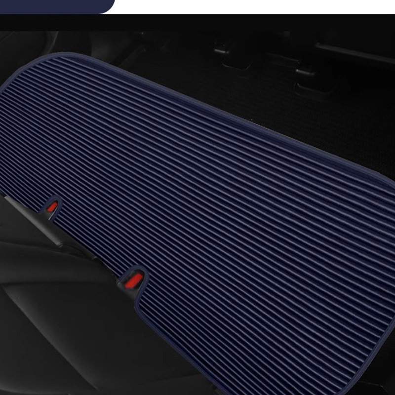 Bamboo Charcoal Filling | Universal Seat cushion, seat cover - blue-rear-row-long-seat-1-piece